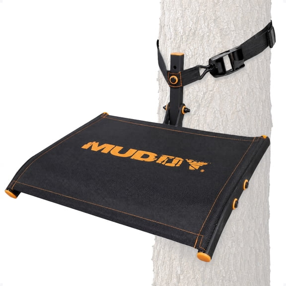 MUDDY Ultra Tree Seat - 18" W x 13" D Rugged Durable Stable Compact Lightweight Portable Outdoor Hunting Cushioned Flex-Tek Seat, 300 Lbs. Maximum Capacity