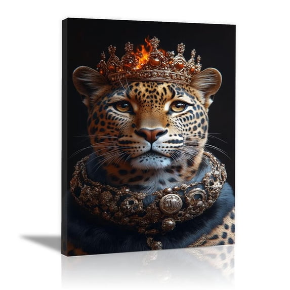MUDKET Cheetah Wall Decor, Cute Pink Sunglasses Cheetah Canvas Wall Art Prints, Funny Animal Wall Pictures for Living Room, Modern Wall Paintings for Bedroom 30"L x 20"W