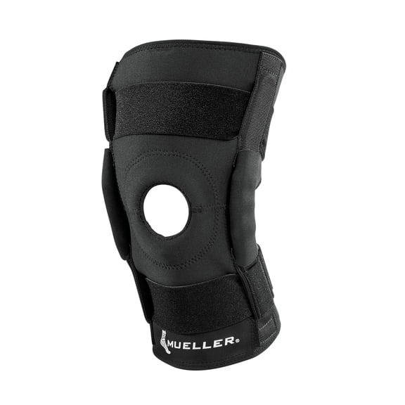 Mueller Hinged Wraparound Knee Brace, L/XL, Maximum Support Knee Brace