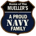 thumbnail image 1 of MUELLER'S Proud Navy Family Sign Shield Metal 12x12 Gift 211110017467, 1 of 1