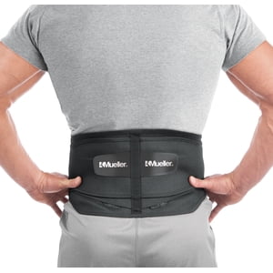 Mueller Adjustable Lumbar Back Brace with Removable Pad