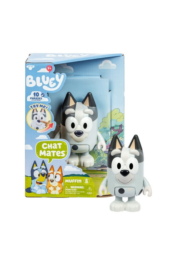 , Muffin Chat Mates, Press Muffin's Nose and Hear 10 Phrases from The Show, Stands 5.5 In Tall, Ages 3+, Walmart Exclusive