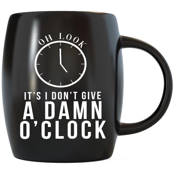 MUG A DAY 16oz Large Retirement Mug Funny Retirement Gift Ideas I Don't Give A Damn O'clock Retired Gifts for Men Women Retiring Coworker Boss Spouse Husband Wife Coffee Mug Tea Cup