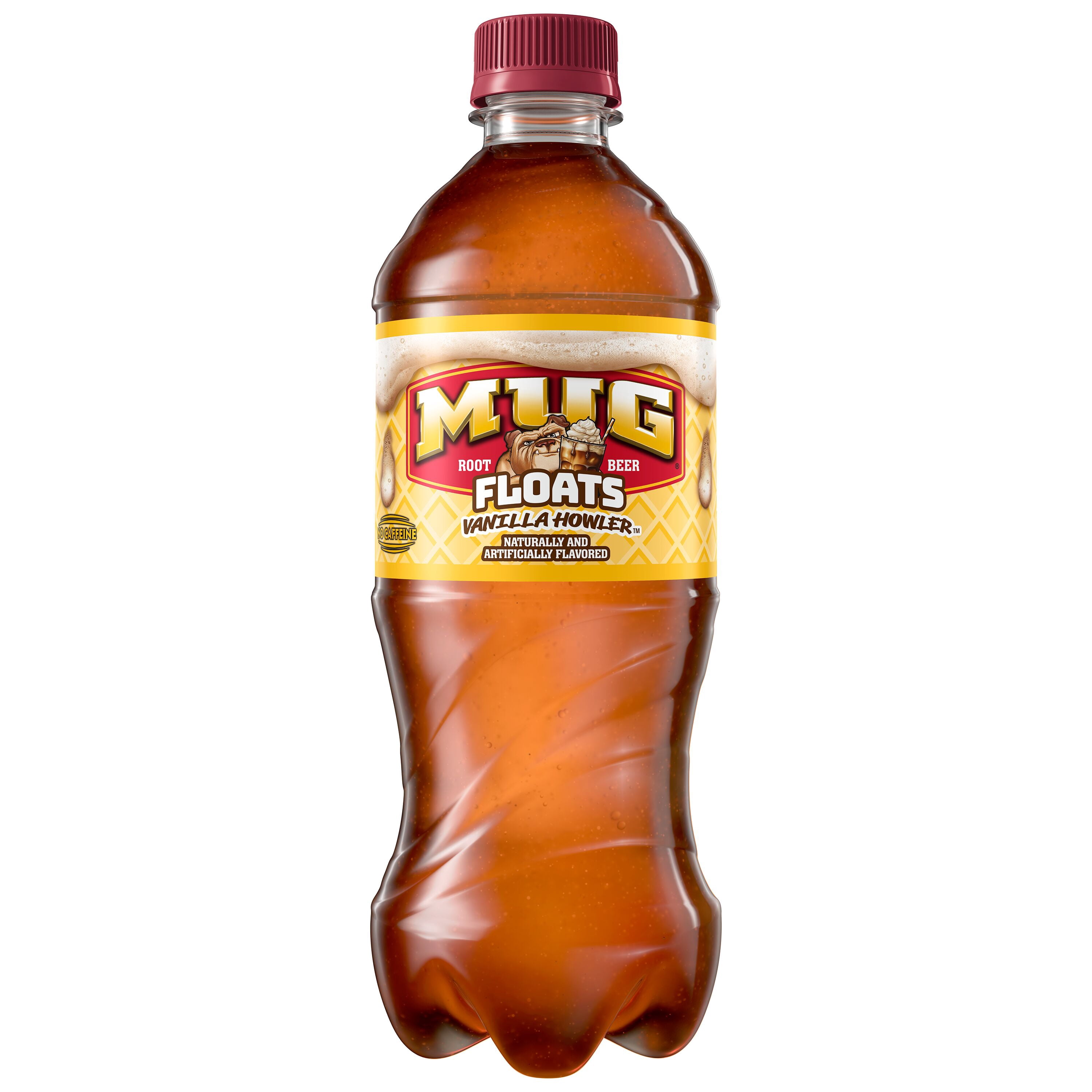 MUG Floats Vanilla Howler Soda Pop, 20 fl oz Bottle