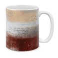 thumbnail image 1 of MUGBREW 11 Oz Ceramic Tea Cup Coffee Mug, Abstract Bordeaux Cream Grey Grunge Wall, 1 of 7