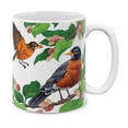 thumbnail image 1 of WIRESTER 11oz 325ml Ceramic Tea Cup Coffee Mug With Handgrip For Gift, Birthday, Anniversary, Christmas - American Robin Birds, 1 of 8