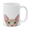 thumbnail image 1 of MUGBREW 11 Oz Ceramic Tea Cup Coffee Mug, Animal Cream Sphynx Kitten Cat, 1 of 7
