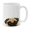 thumbnail image 1 of WIRESTER 11oz 325ml Ceramic Tea Cup Coffee Mug With Handgrip For Gift, Birthday, Anniversary, Christmas - Animal Pug Puppy Dog, 1 of 7