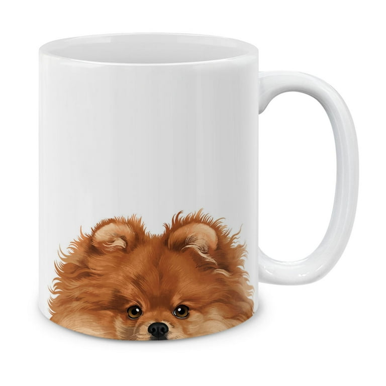 MUGBREW 11 Oz Ceramic Tea Cup Coffee Mug, Animal Red Teacup