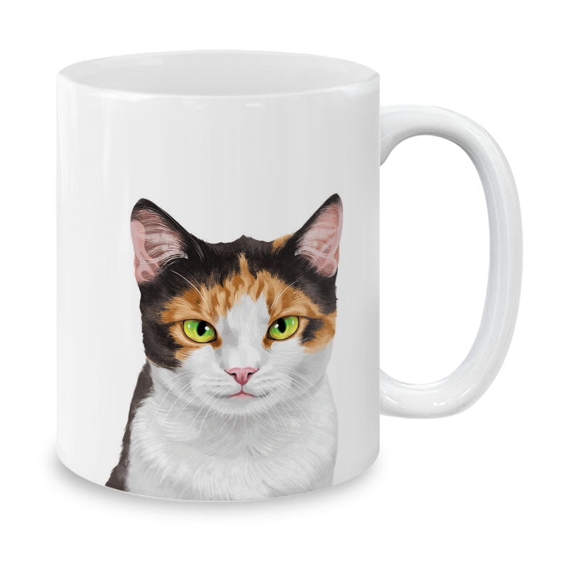 SpreadPassion Calico Cat Coffee Mug – Funny Novelty Mug For Tea, Cocoa & Coffee, Cute Gift For Cat Lovers & Friends - View #5