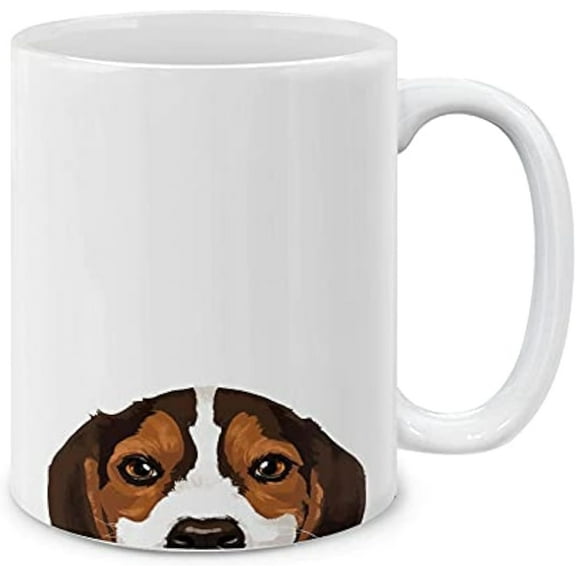 MUGBREW Personalized Coffee Mug with Your Name or Text, Customized Gifts For Christmas Birthday Anniversary, Ceramic 11 OZ Coffee Mug Tea Cup - Merle Aussie Australian Shepherd Dog