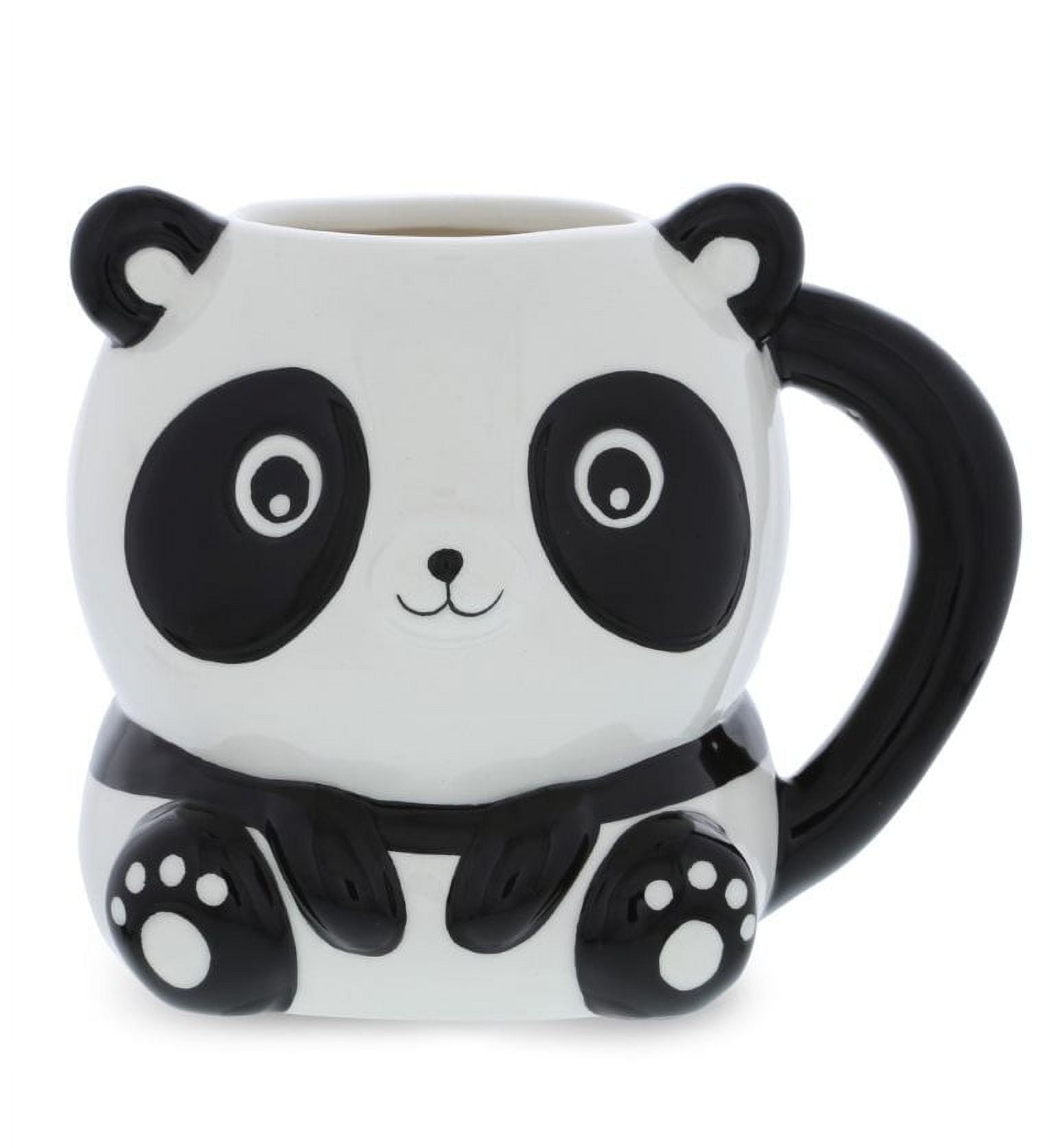 Cute Panda Coffee Mug Panda Cup Funny Panda Coffee Lazy Panda Coffee Mug  350 Ml Inside Black Panda