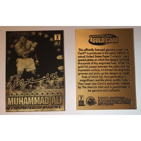 MUHAMMAD ALI 2009 Laser Line Gold Card * The Greatest * Limited Edition * NM-MT