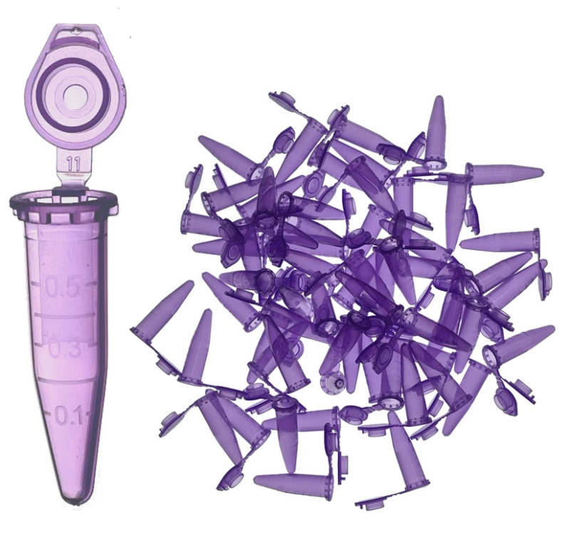 MUHWA 1000PCS Microcentrifuge Tubes with Snap Cap, 0.5ml Graduated ...