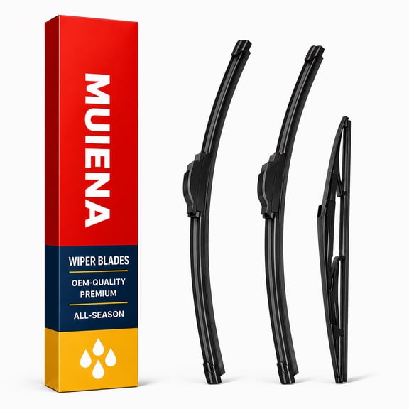 MUIENA Windshield Wipers Replacement for Nissan Rogue 2008-2013,Nissan Rogue Select 2014-2015,OEM Quality Premium All-Season Front Rear Wiper Blades-26"+14"+12"(Pack of 3)