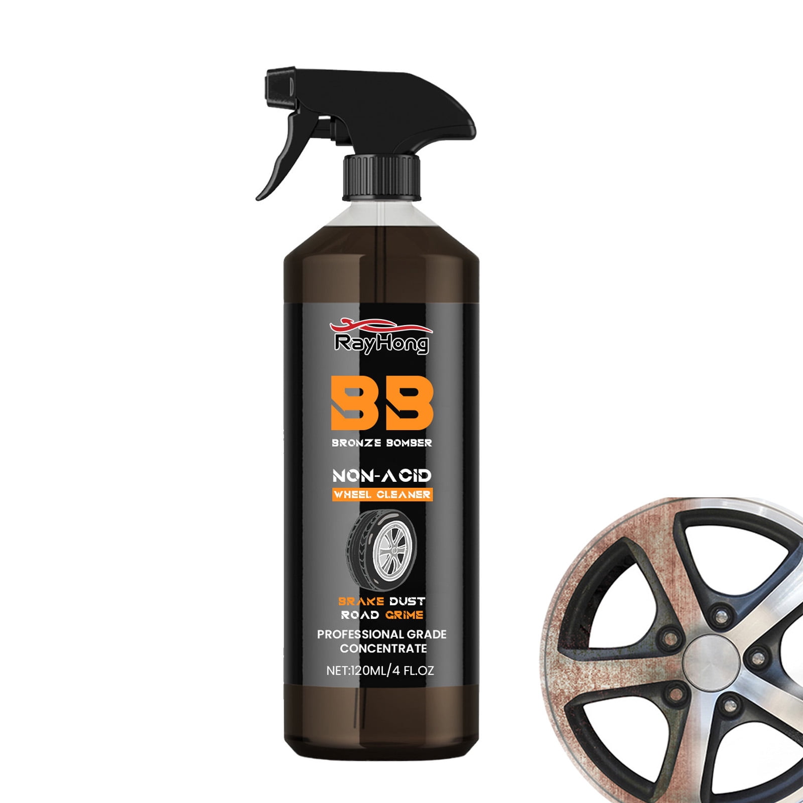 Baikk Bronze Bomber Wheel Cleaner, Bronze Bomber NonAcid Wheel Cleaner
