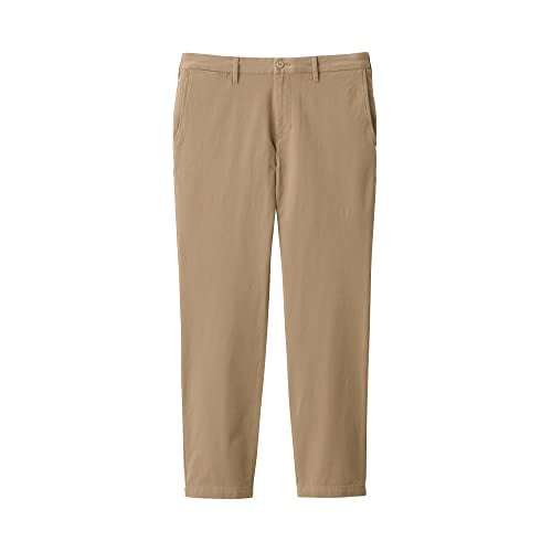 MUJI AEF06A2A Men's Vertical and Horizontal Stretch Chino Slim Pants Inseam  76cm Beige 73 