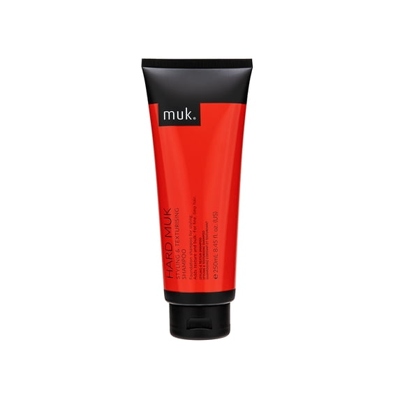 Muk Hard Hair Texturising Shampoo, Styling and Texturizing Shampoo, Volumizing Hair Shampoo, Build Up and Oil Control Shampoo, 250ml