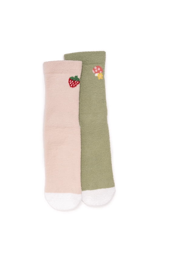 Women's 2 Pack Cozy Crew Compression With Grippers