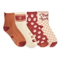 thumbnail image 1 of MUK LUKS 4 Pack Quarter Crew Novelty Sock, 1 of 3