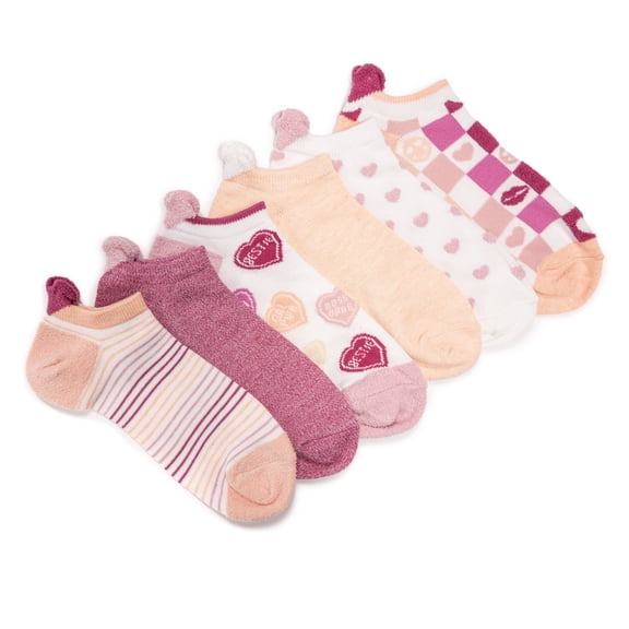 MUK LUKS Women's Low Cut Novelty Socks 6 Pack