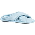 thumbnail image 1 of MUK LUKS Ada Women's Criss-Cross Slippers  Sea Glass, 1 of 7