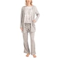thumbnail image 1 of MUK LUKS Anything 3 Piece Sleep and Lounge Set, Grey/Cotton Candy, XL, 1 of 7