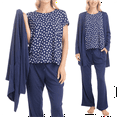 thumbnail image 1 of MUK LUKS Anything 3 Piece Sleep and Lounge Set, Navy Dot, T/XS, 1 of 7
