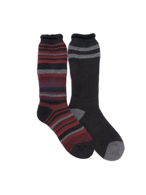 Men's 2 Pair Pack Tall Heat Retainer Crew Socks