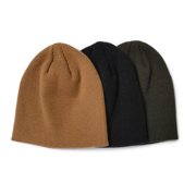 MUK LUKS Men's 3 Pack Knit Beanie