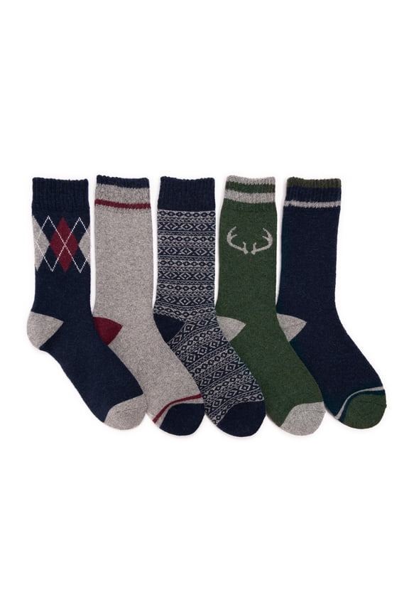 Men's 5 Pack Wool Socks