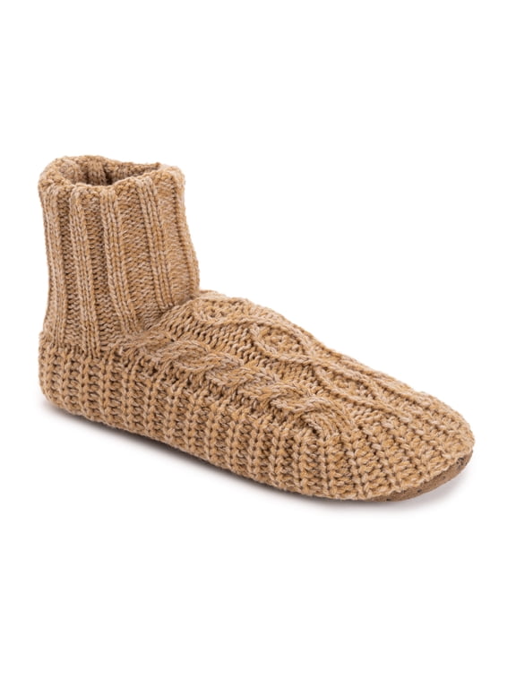 Men's Cable Boot Slipper
