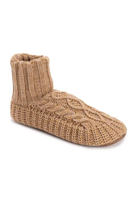 Men's Cable Boot Slipper