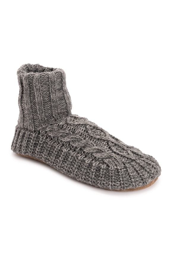 Men's Cable Boot Slipper