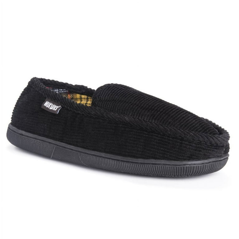 Black hot sale corduroy slippers