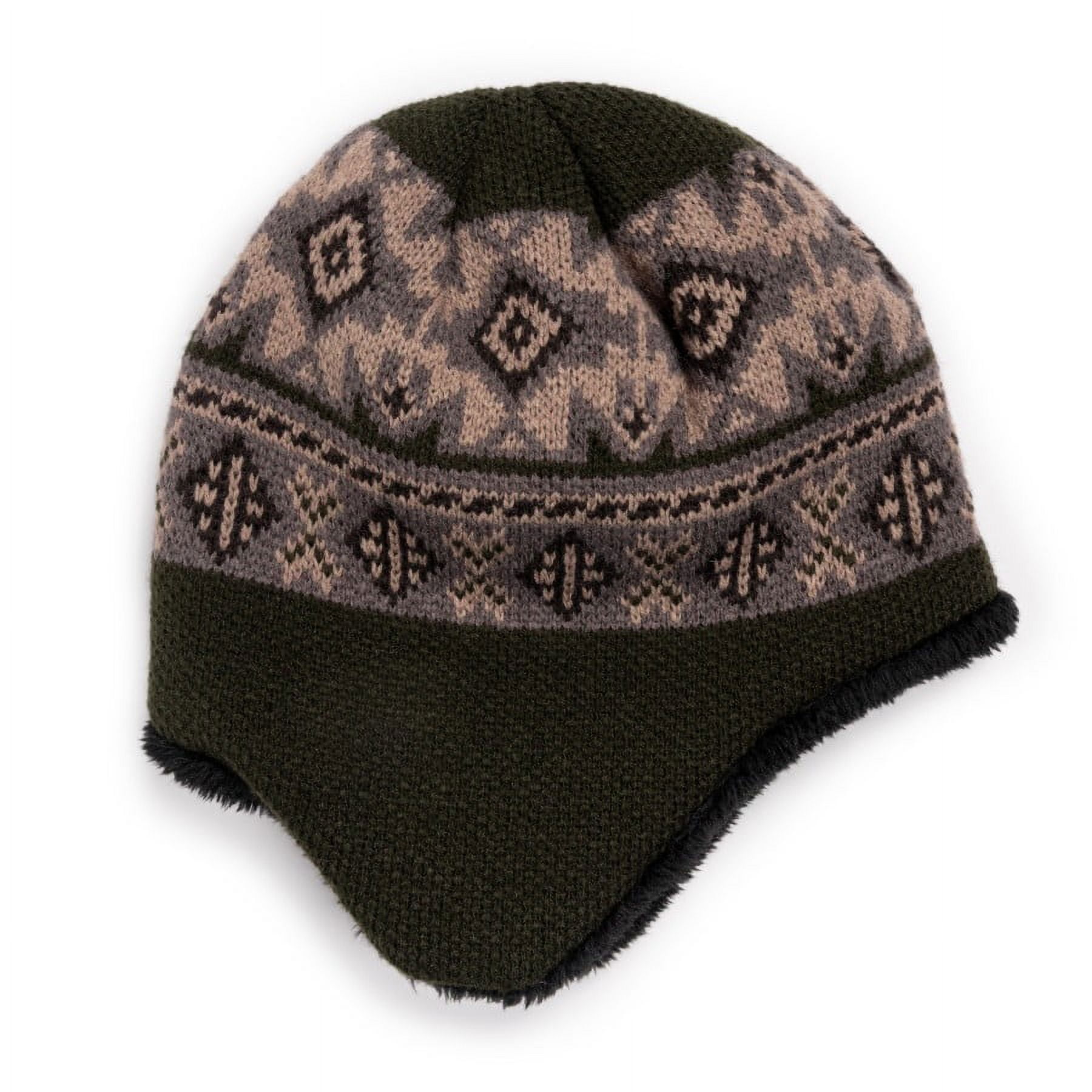 MUK LUKS Men s Earflap Beanie Sleeping Forest One Size