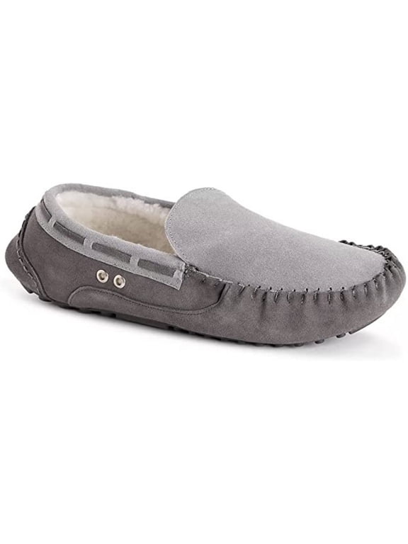 Men's Emmett Moccasin Slippers - Grey, 11
