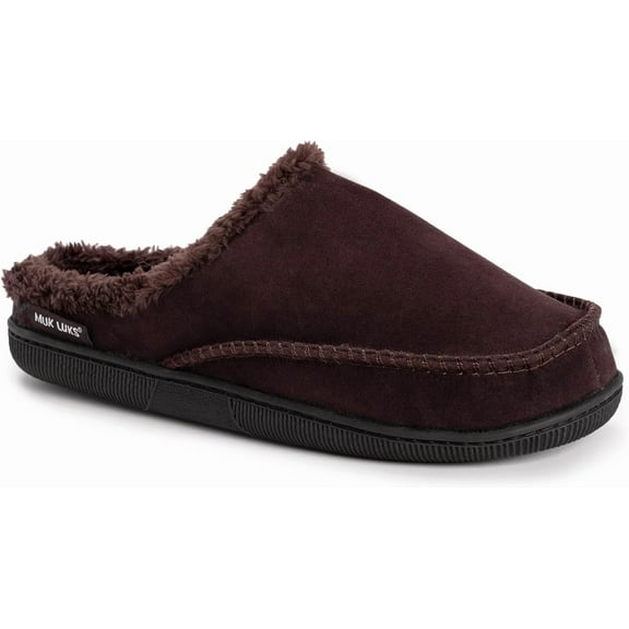 MUK LUKS Men's Faux Suede Clog Slippers