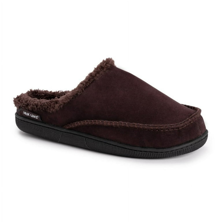 MUK LUKS Men's Faux Suede Clog Slippers