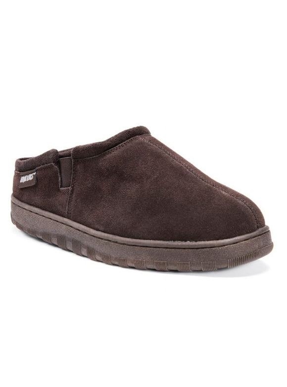 Men's Matt Printed Berber Suede Clog Slippers