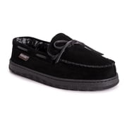 MUK LUKS Mens Paul Printed Berber Suede Moccasin Slippers