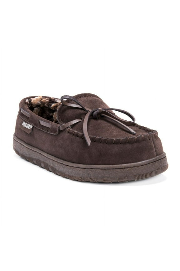 Men's Paul Printed Berber Suede Moccasin Slippers
