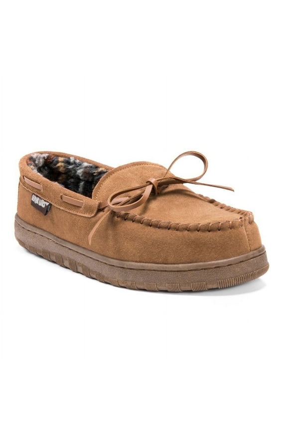 Men's Paul Printed Berber Suede Moccasin Slippers