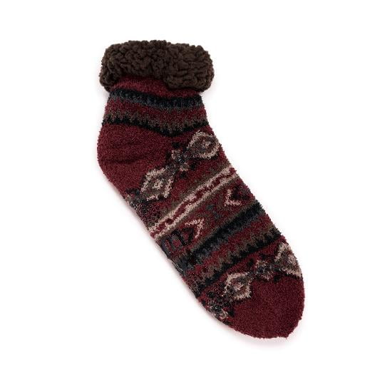 MUK LUKS Men's Refined Cozy Shortie Cabin Socks