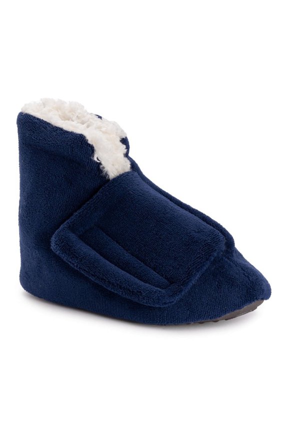 Mens Adjustable Shearling Bootie
