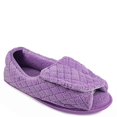 thumbnail image 1 of MUK LUKS Micro Chenille Adjustable Slipper Women's Slipper X Large US Lavender, 1 of 2