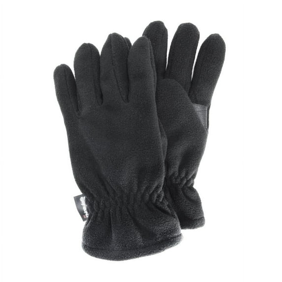 Quietwear Men's Waterproof Fleece Gloves , Black, Large