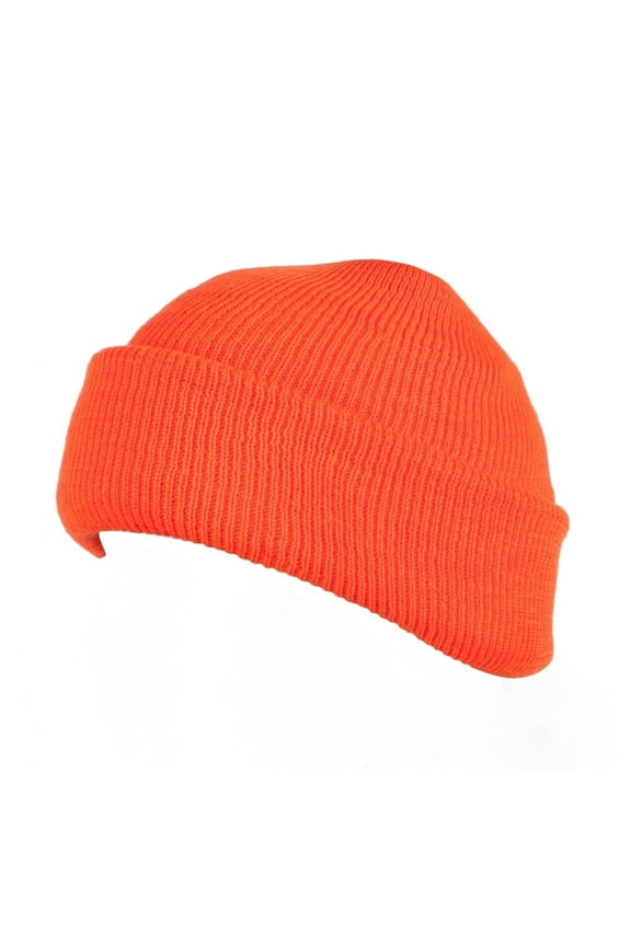 Quietwear Unisex Micro Acrylic Fat Cap for Hunting, Blaze, One Size Fits Most