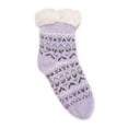 thumbnail image 1 of MUK LUKS Women's 1 Pair Pack Tall Cabin Chenille Eyelash Knit Slipper Socks, 1 of 2