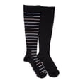 thumbnail image 1 of MUK LUKS Women's 2 Pair Pack Nylon Compression Knee High Socks, 1 of 5
